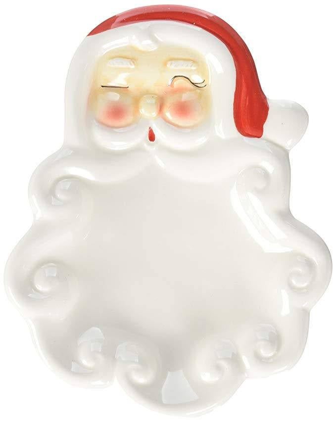 Ceramic Vintage Santa Dish (CC)