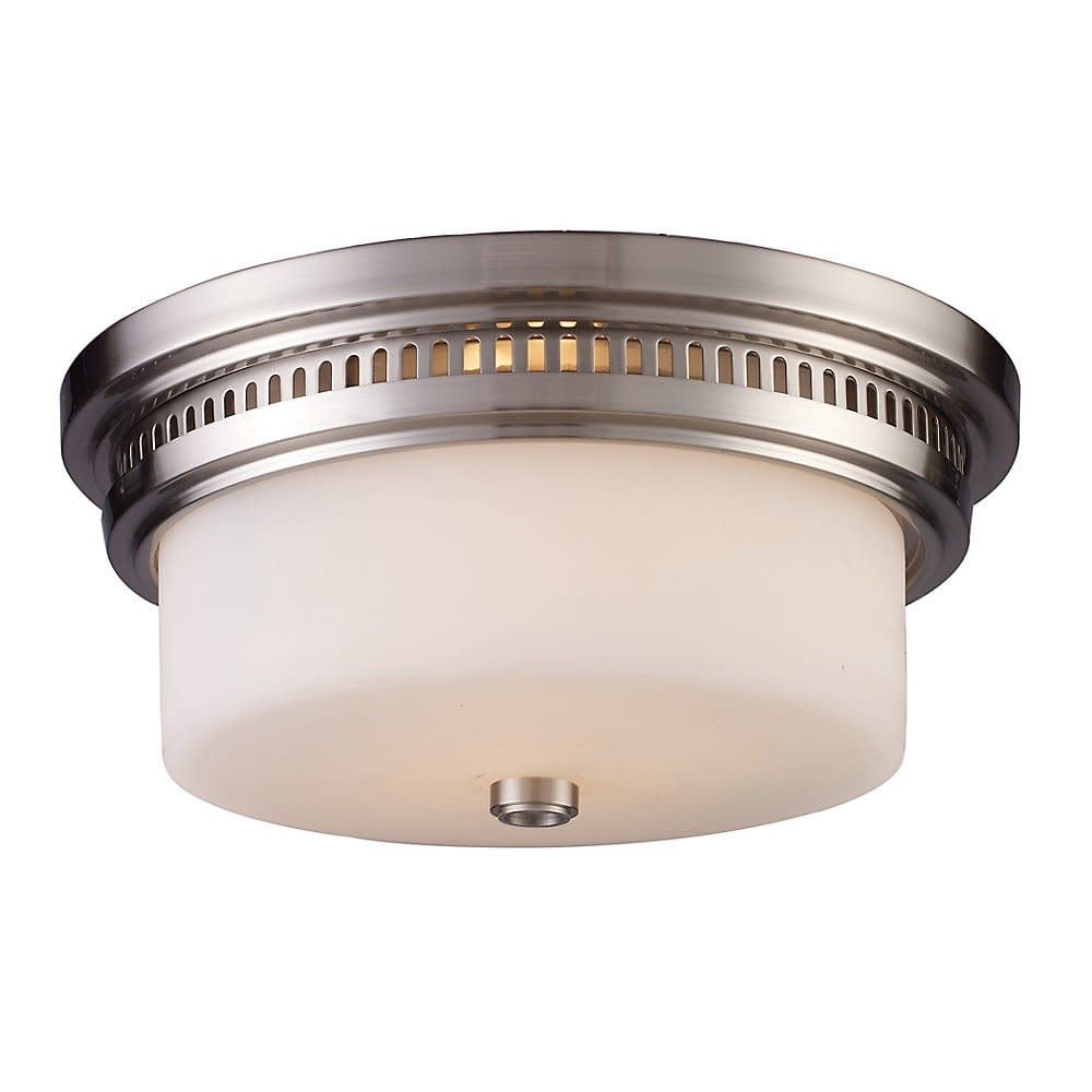 Chadwick 2-Light Flush Mount - Satin Nickel