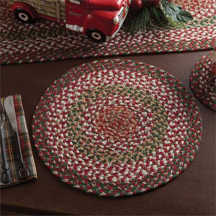 Holly Berry Braided Placemat - PD