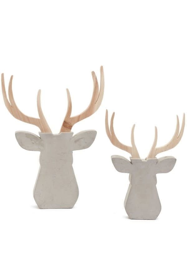 Wood &amp; Cement Deer - Small