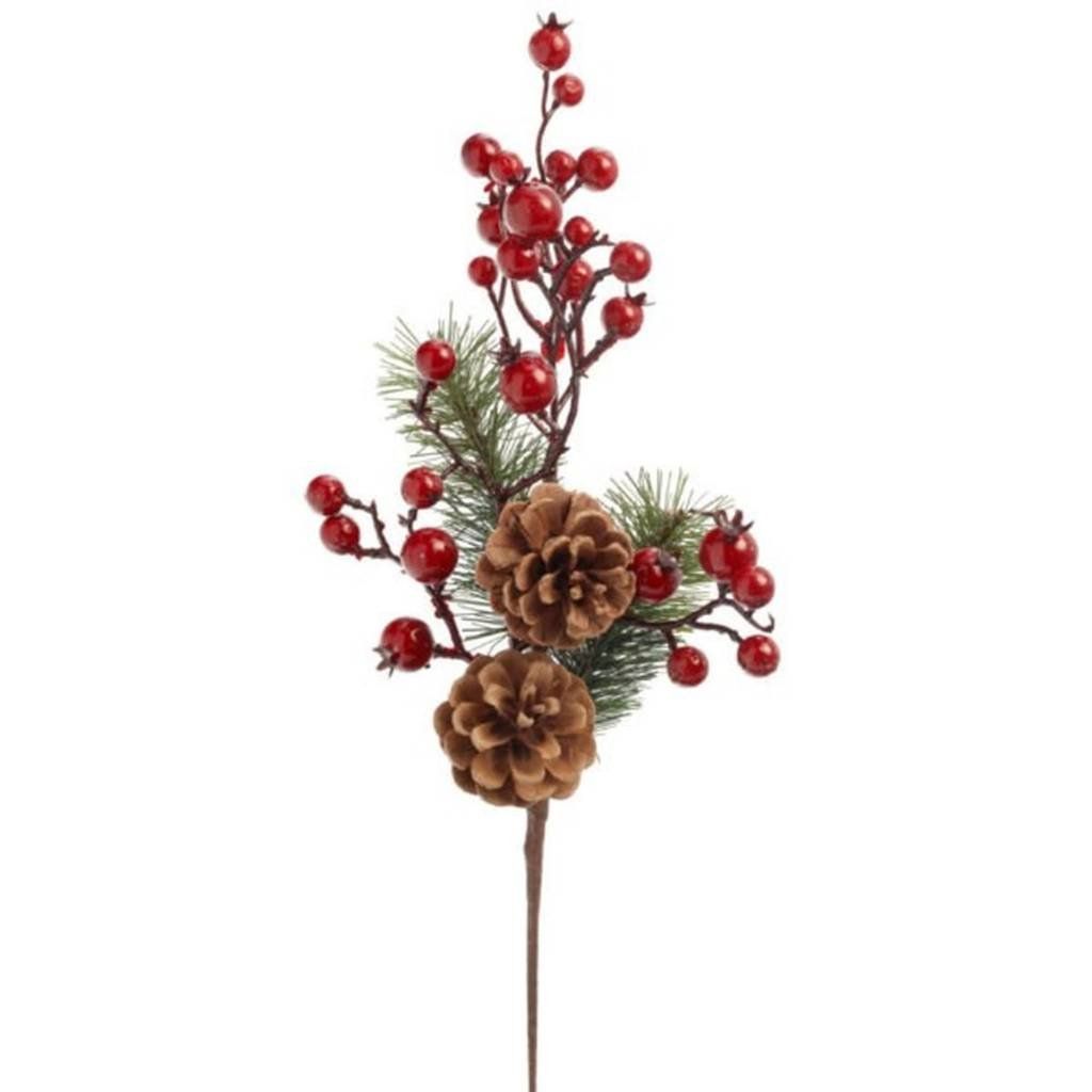 Pine Cone &amp; Berries Spray (ADV)