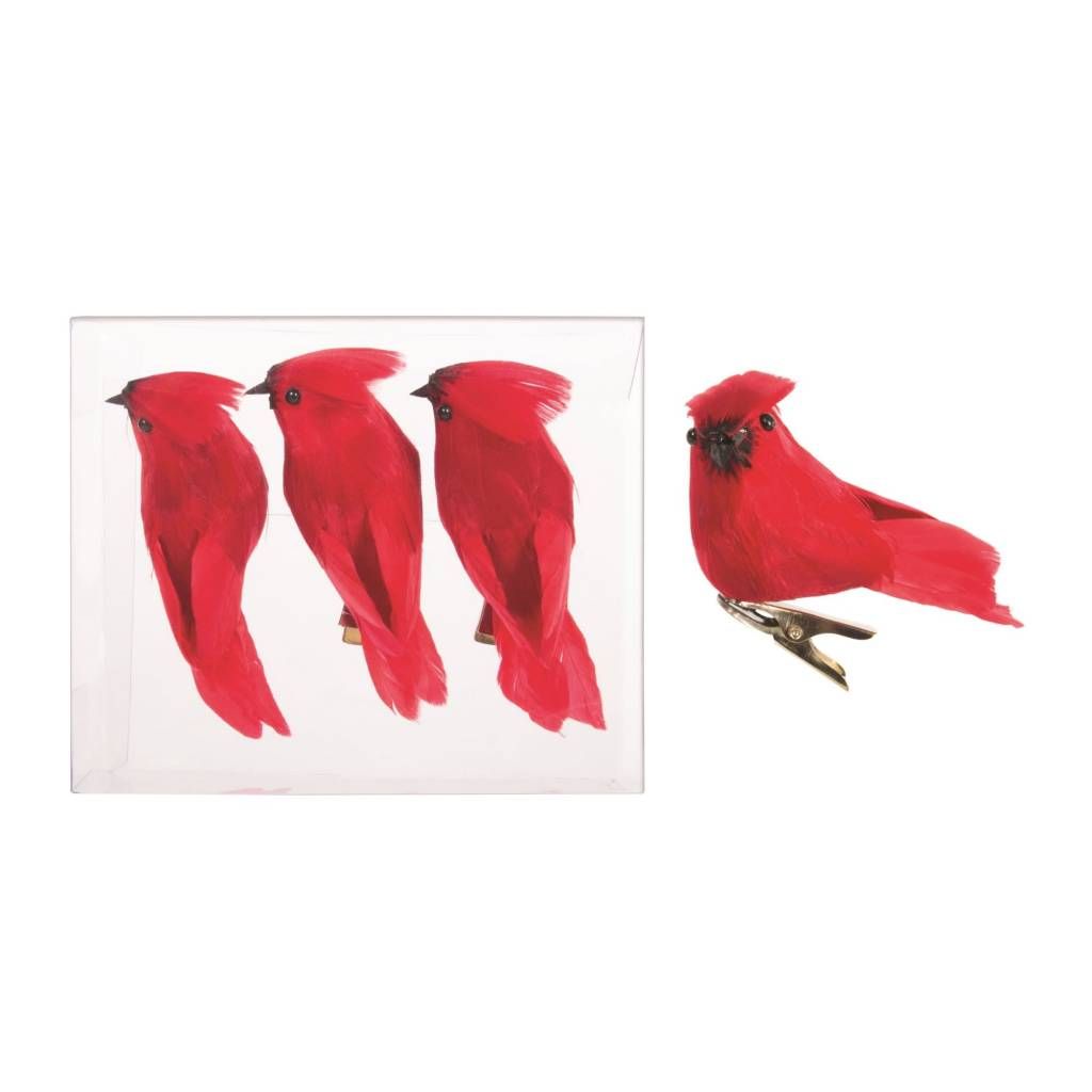 Mini Cardinal Ornaments S/3 (CAND)