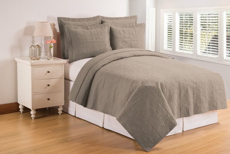 Flint Gray Matelasse