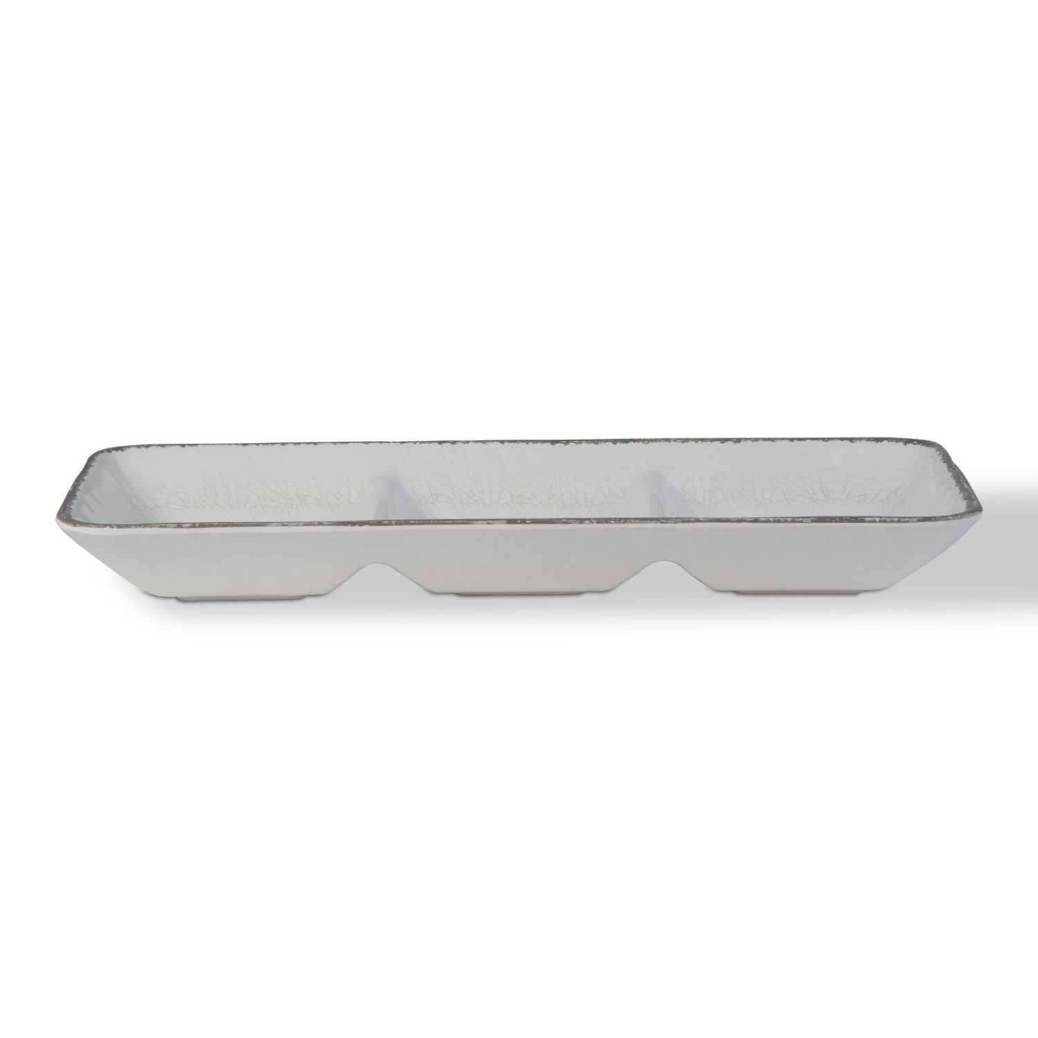 Veranda Ivory - Melamine Divided Serving Dish (Tag)