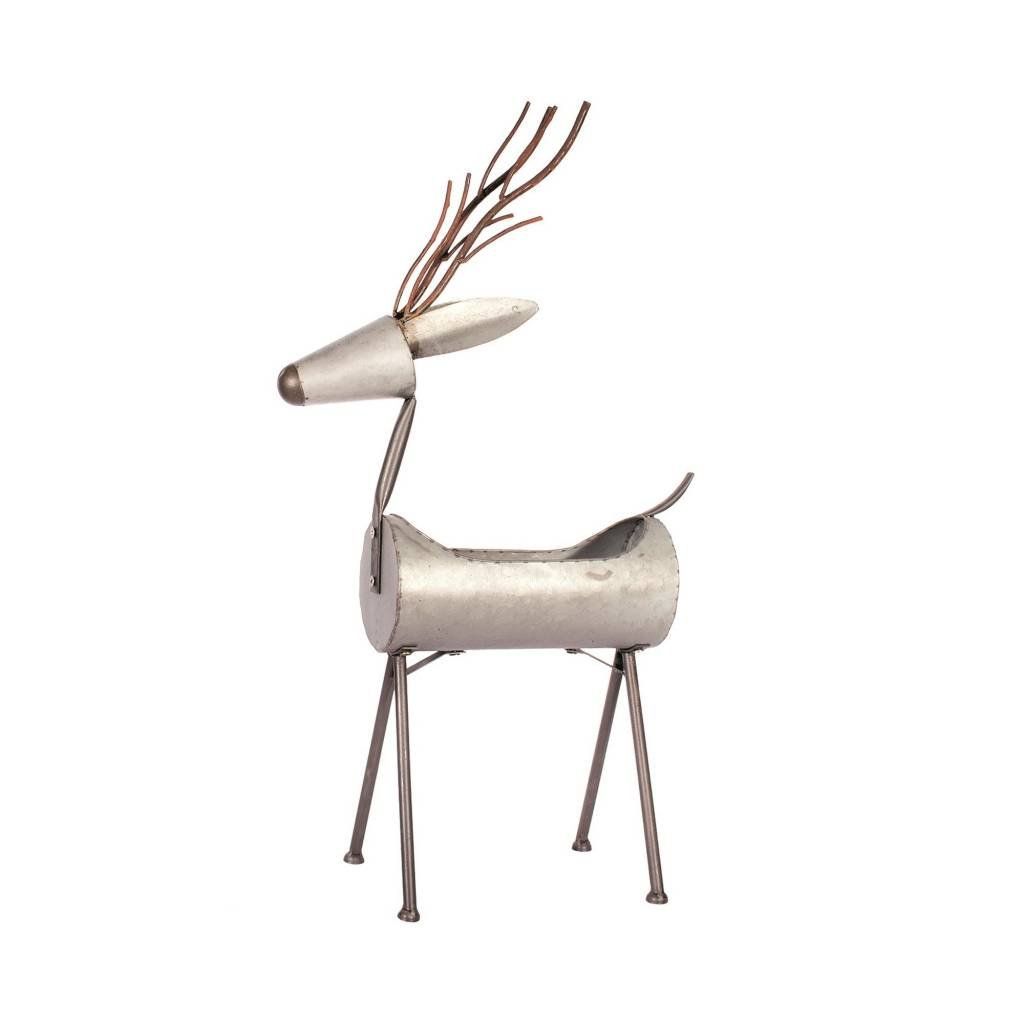 Galvanized Deer Planter, 36&quot; (Cand)