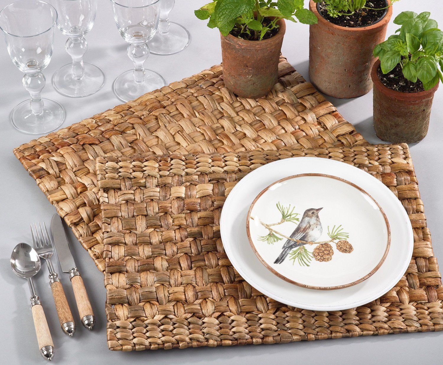 Water Hyacinth Placemat - Natural