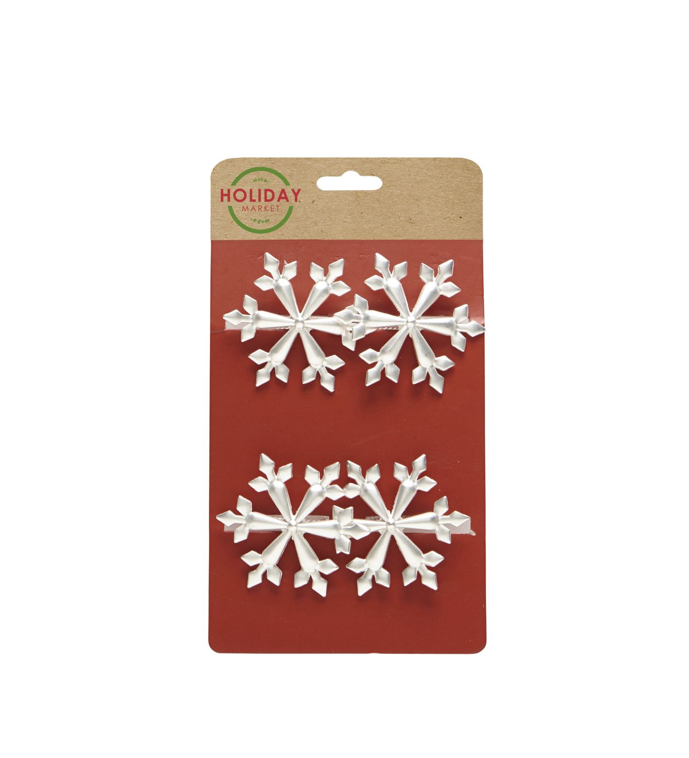 Silver Snowflake Napkin Ring S/4