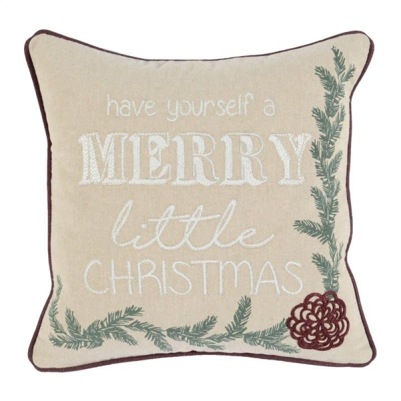 Merry Little Christmas 18x18 Toss Pillow