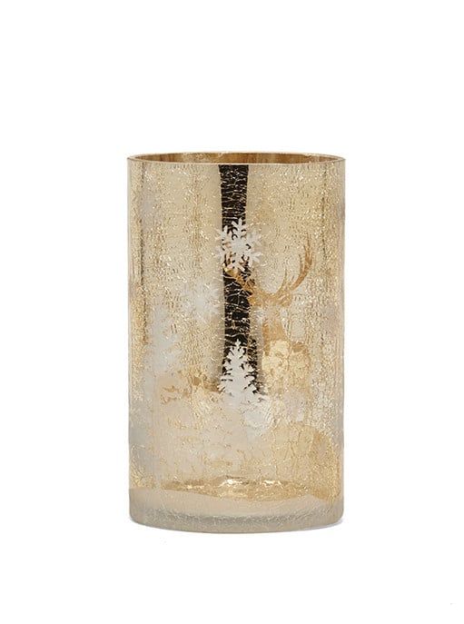 Champagne Winter Candle Holder - Small