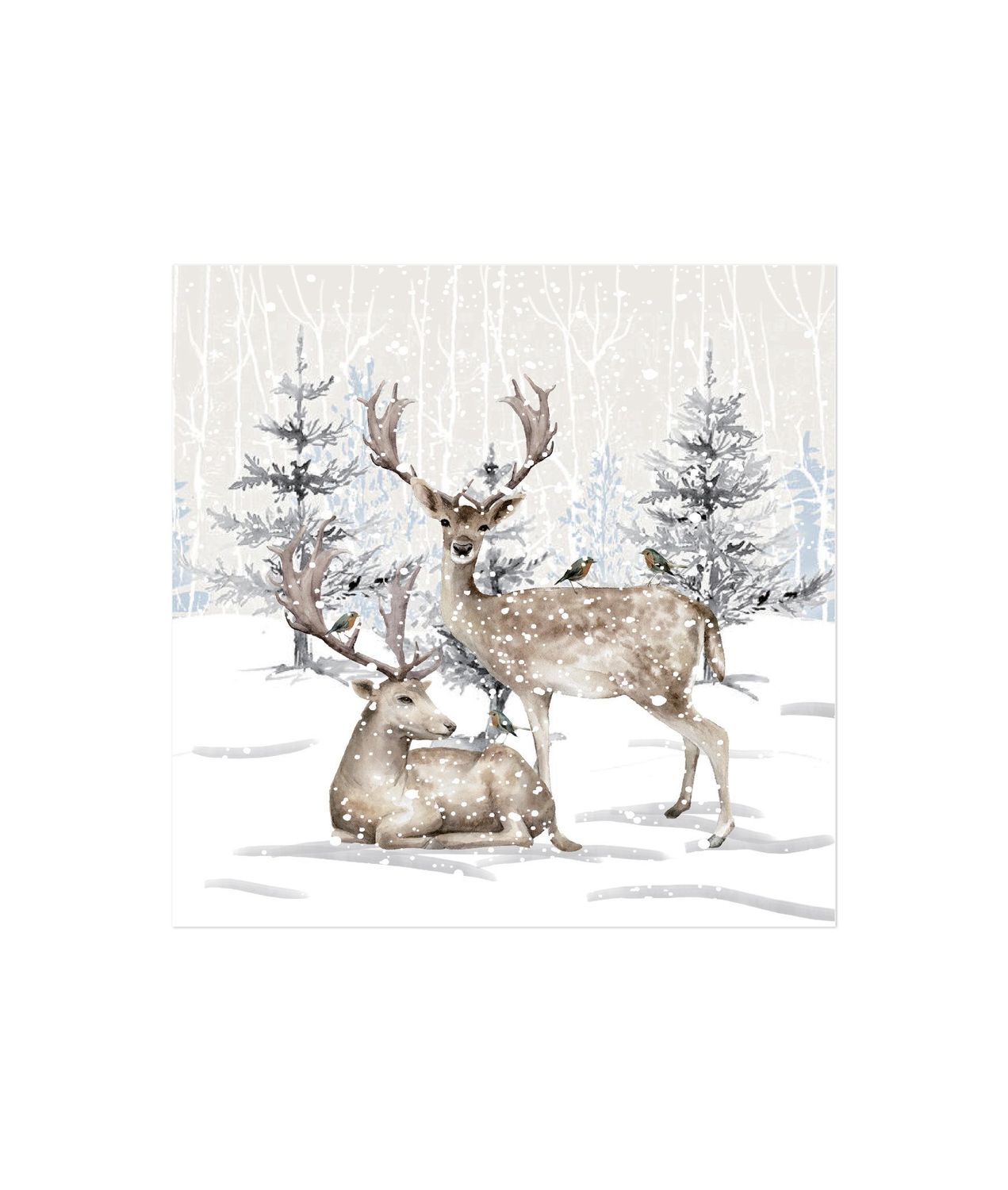 Reindeer Tree Lunch Serviette