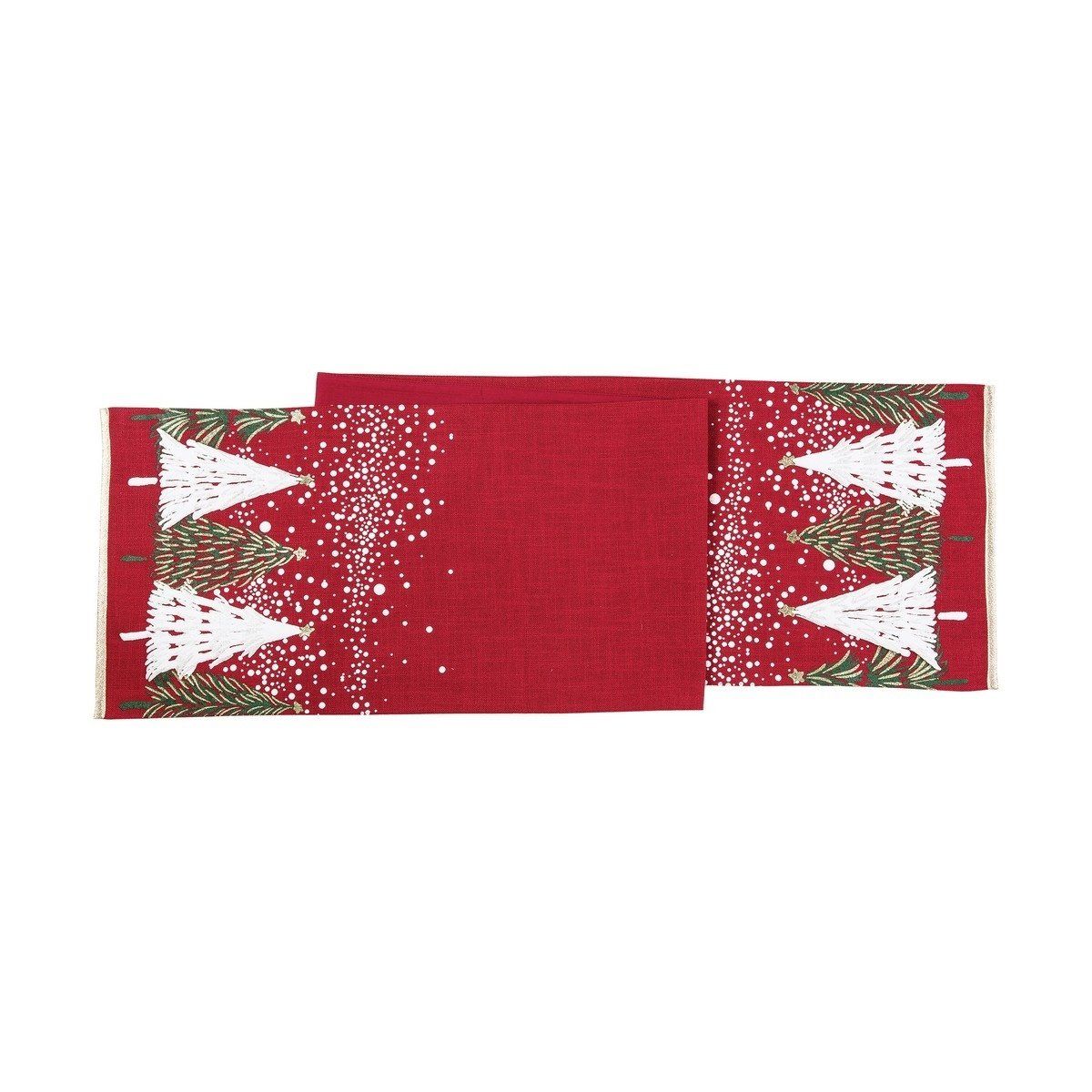 Snowy Trees Table Runner