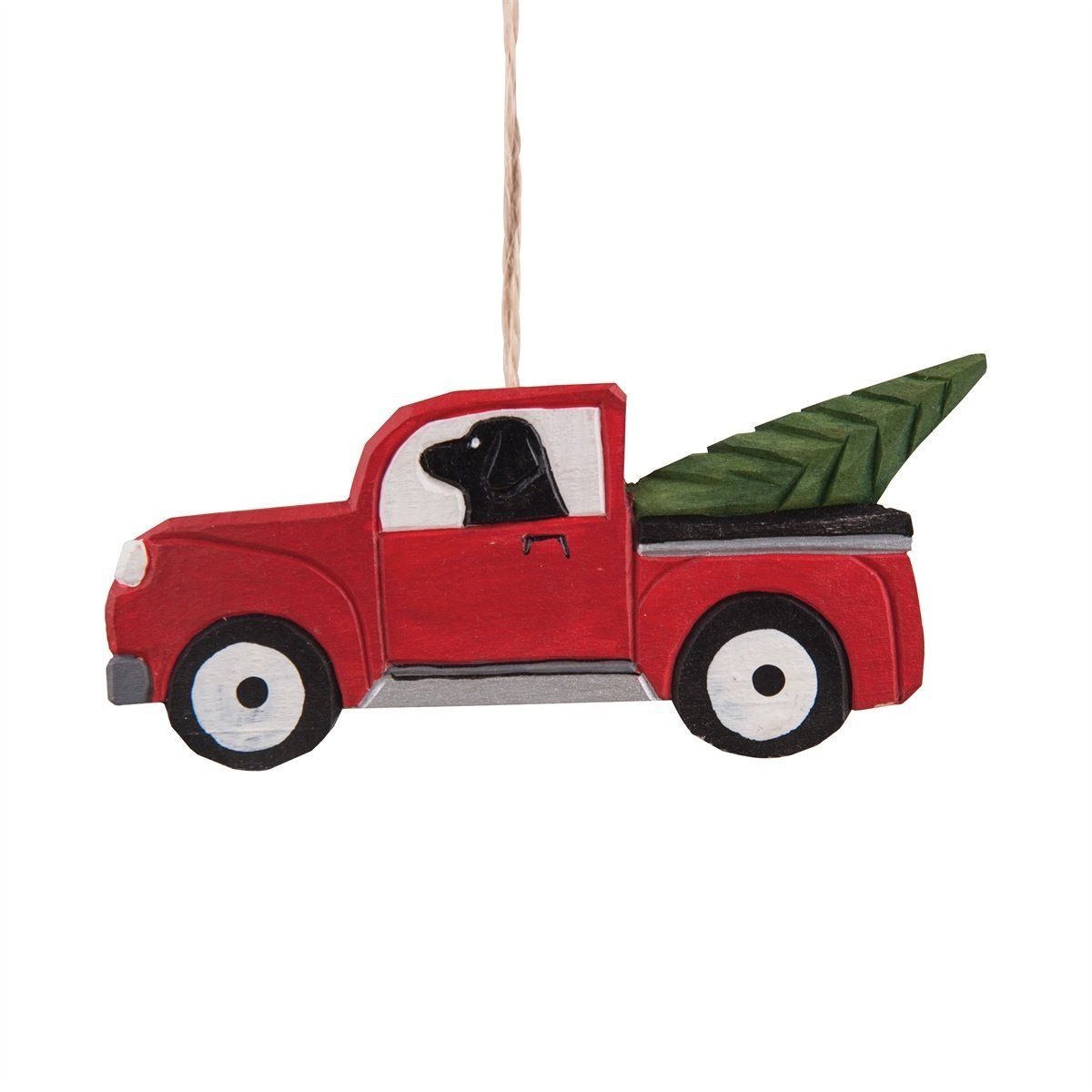 Lab in Truck Ornament