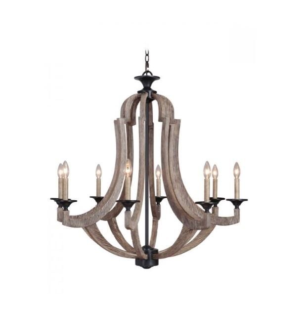 Winton 8-Light Chandelier - Weathered Pine