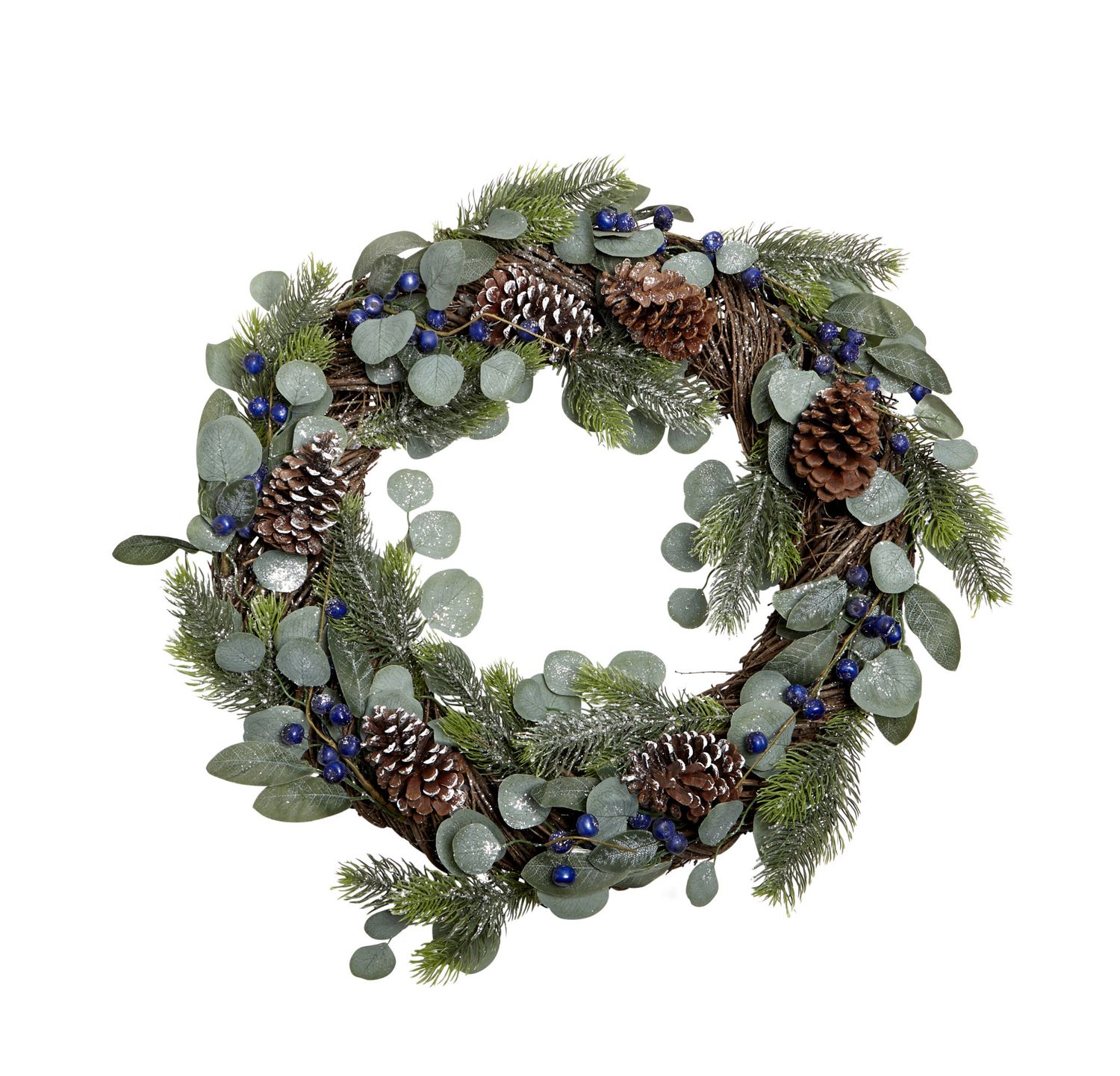 Pinecone &amp; Berries Wreath