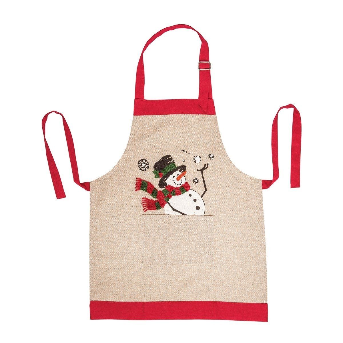 Snowman Ball Kid&#39;s Apron