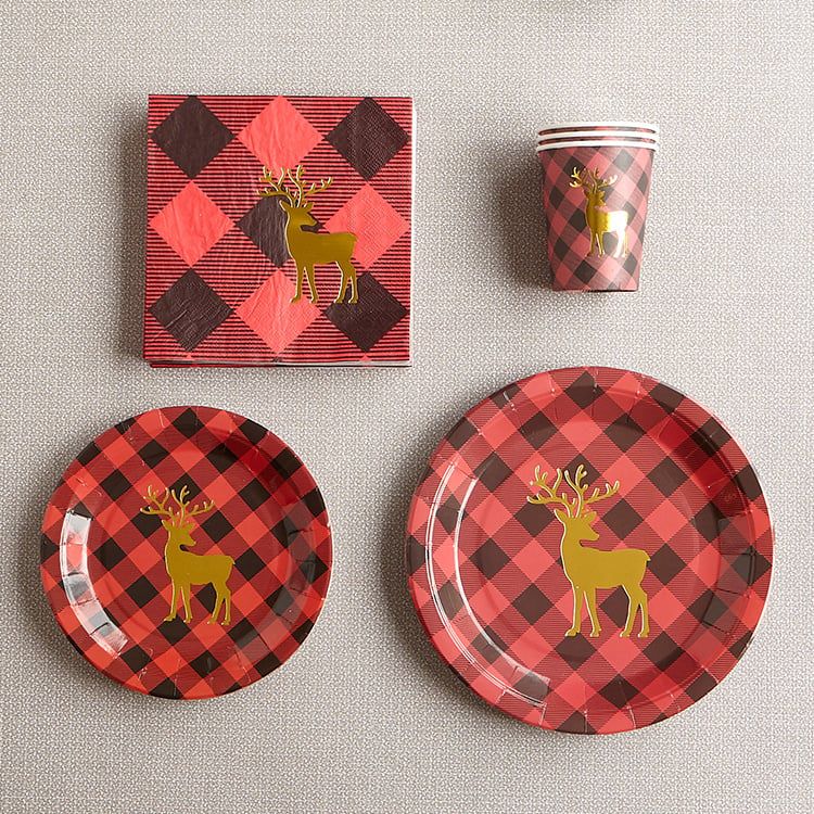 Party in a Box - Buffalo Check Reindeer