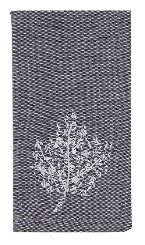 Leaf Filigree Embroidered Napkin (PD)