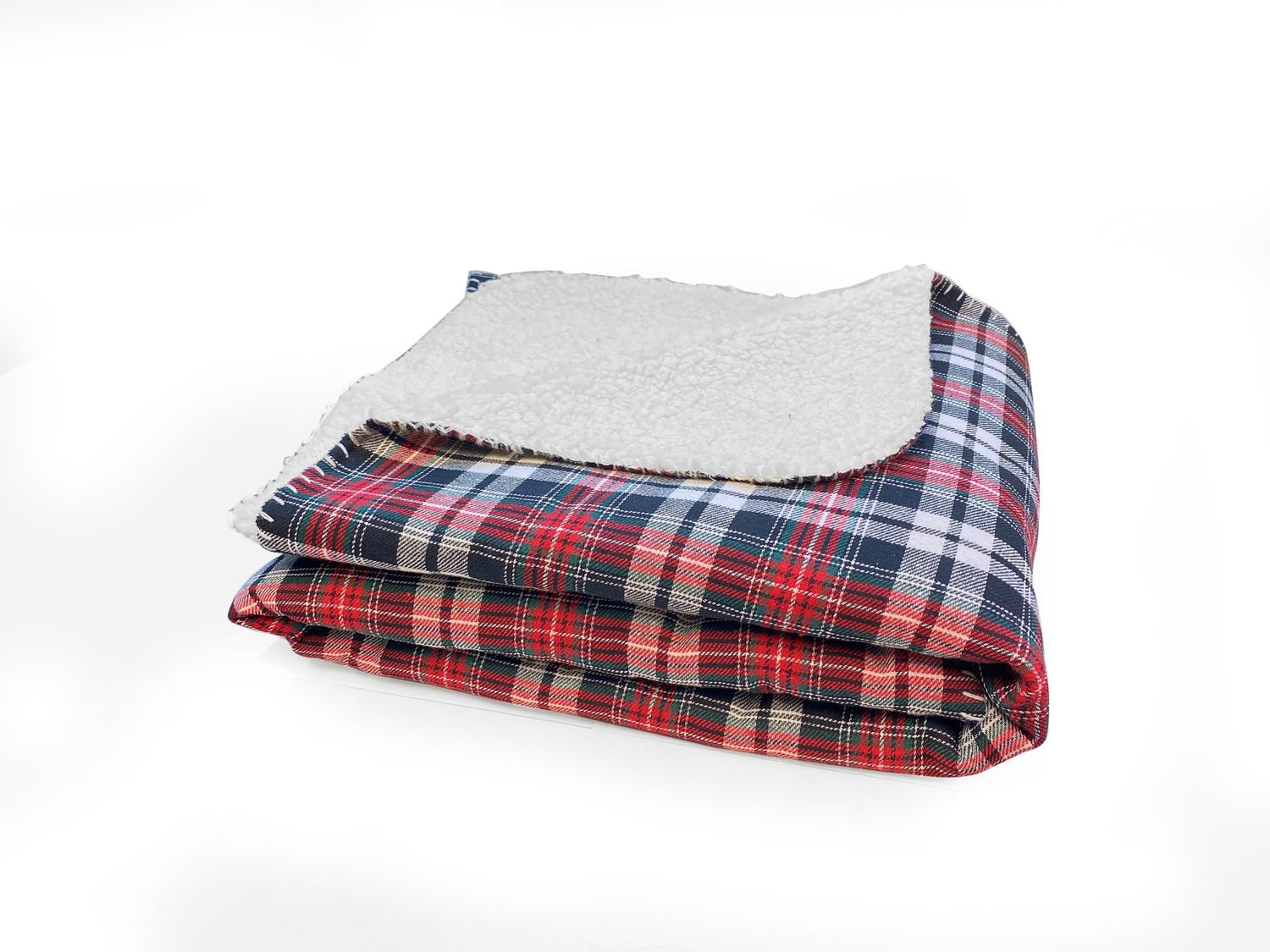 Sherpa Plaid Throw
