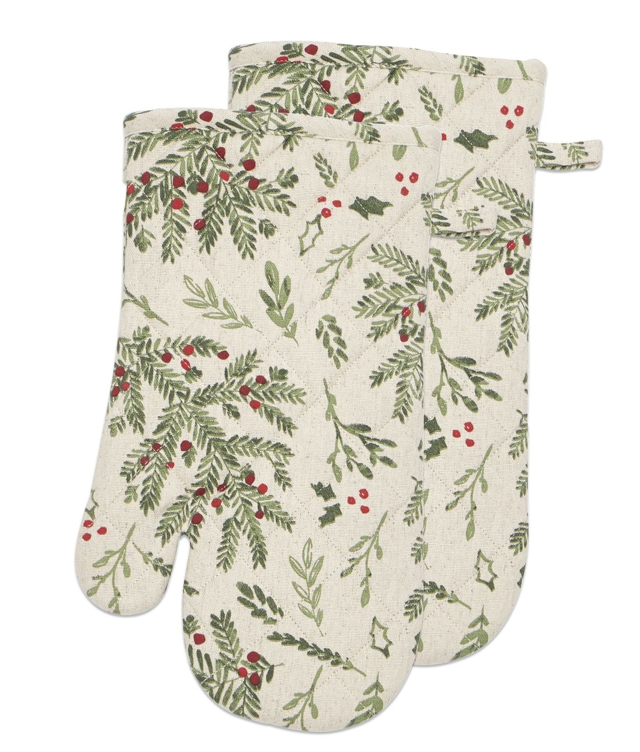 Holly Oven Mitt Set