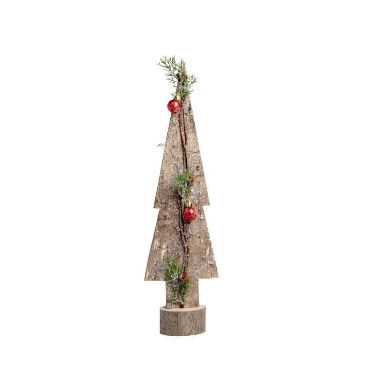 Red Ornament LED Tree - , Size: Medium