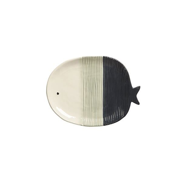 Navy Fish Collection - , Size: Medium Plate