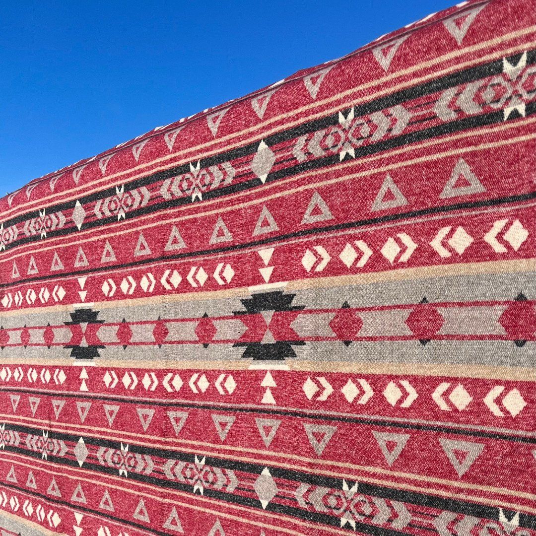 Buffalo Cross Twin Throw - , Color: Cowboy Trail