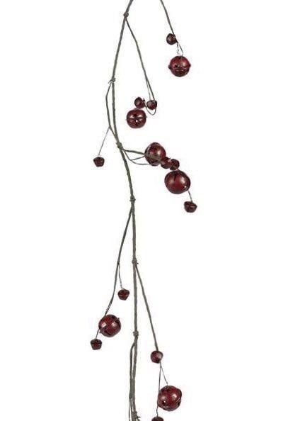 Red Jingle Bell Garland (Tri)
