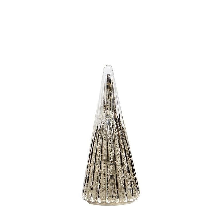 Glimmer LED Metallic Tree - , Size: Medium