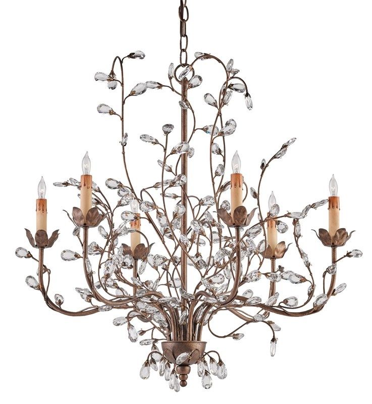 Crystal Bud 6-Light Chandelier