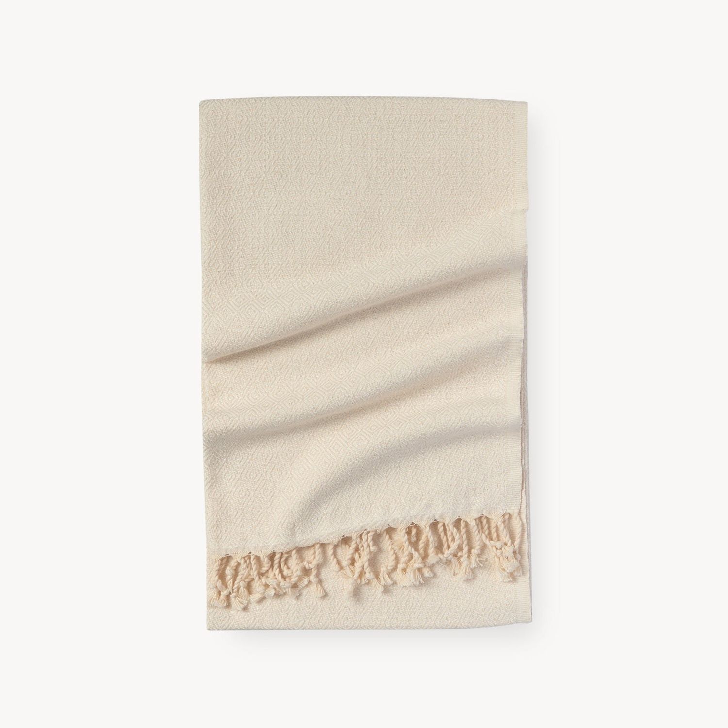 Diamond Pattern Towel - , Color: Powder