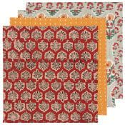 Block Print Napkin S/4 - , Color: Field