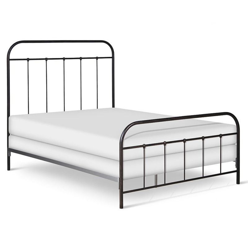 43564 King Iron Bed - Matte Black