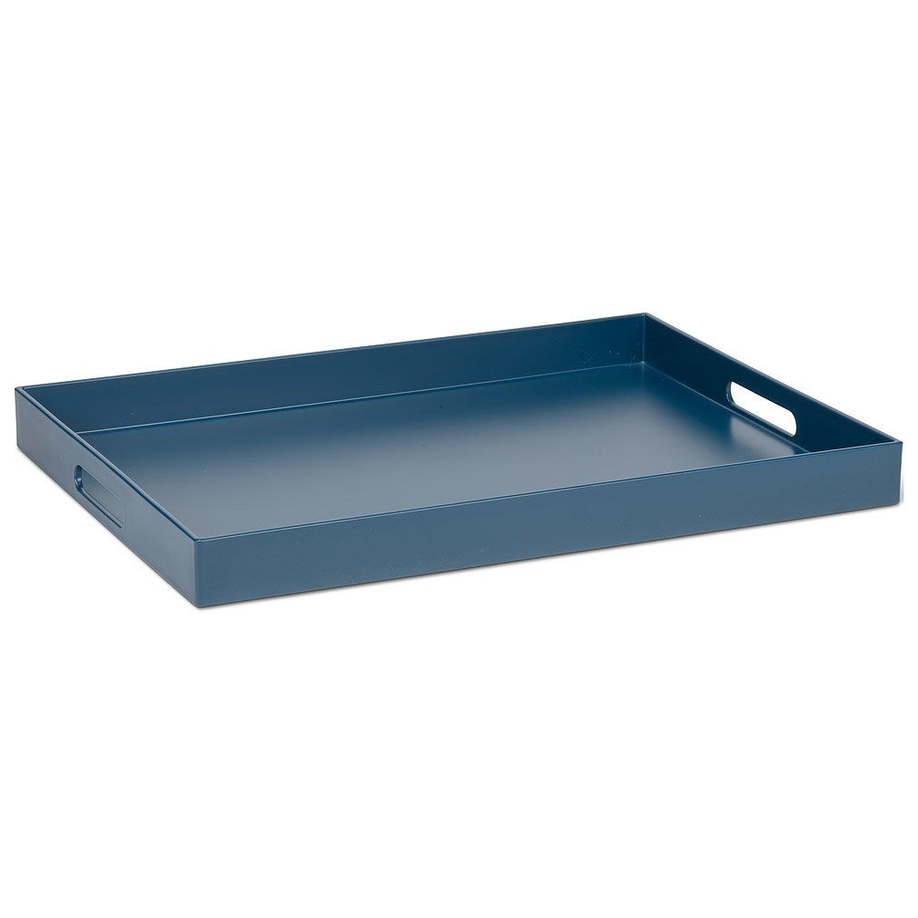 Matte Rectangle Tray 14x19 - , Color: Blue