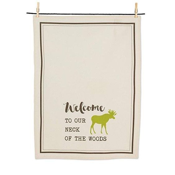 Welcome Moose Tea Towel