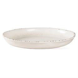 Veranda Ivory Shallow Melamine Bowl - Large