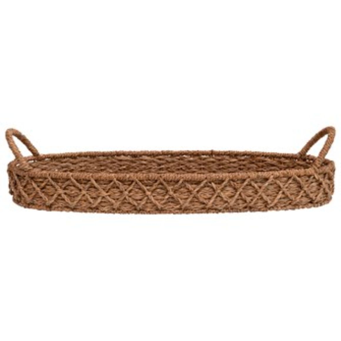 Woven Oval Tray - Seagrass