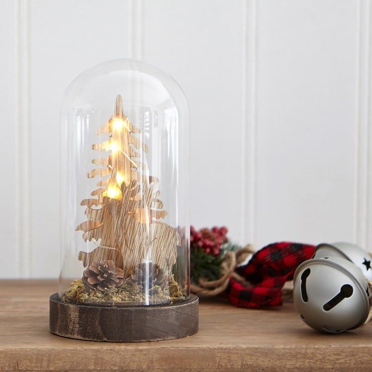 Reindeer &amp; Tree LED Dome