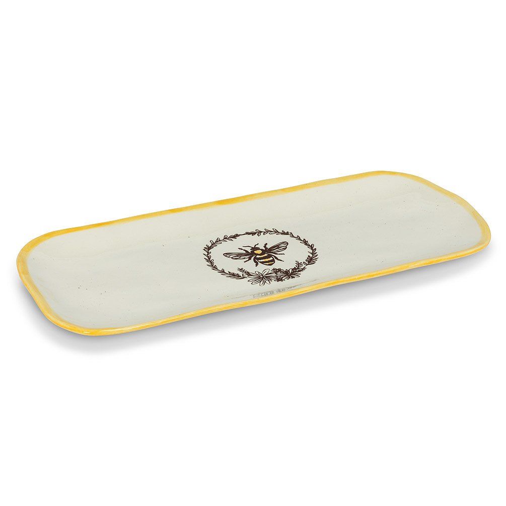 Bee Wreath Long Platter
