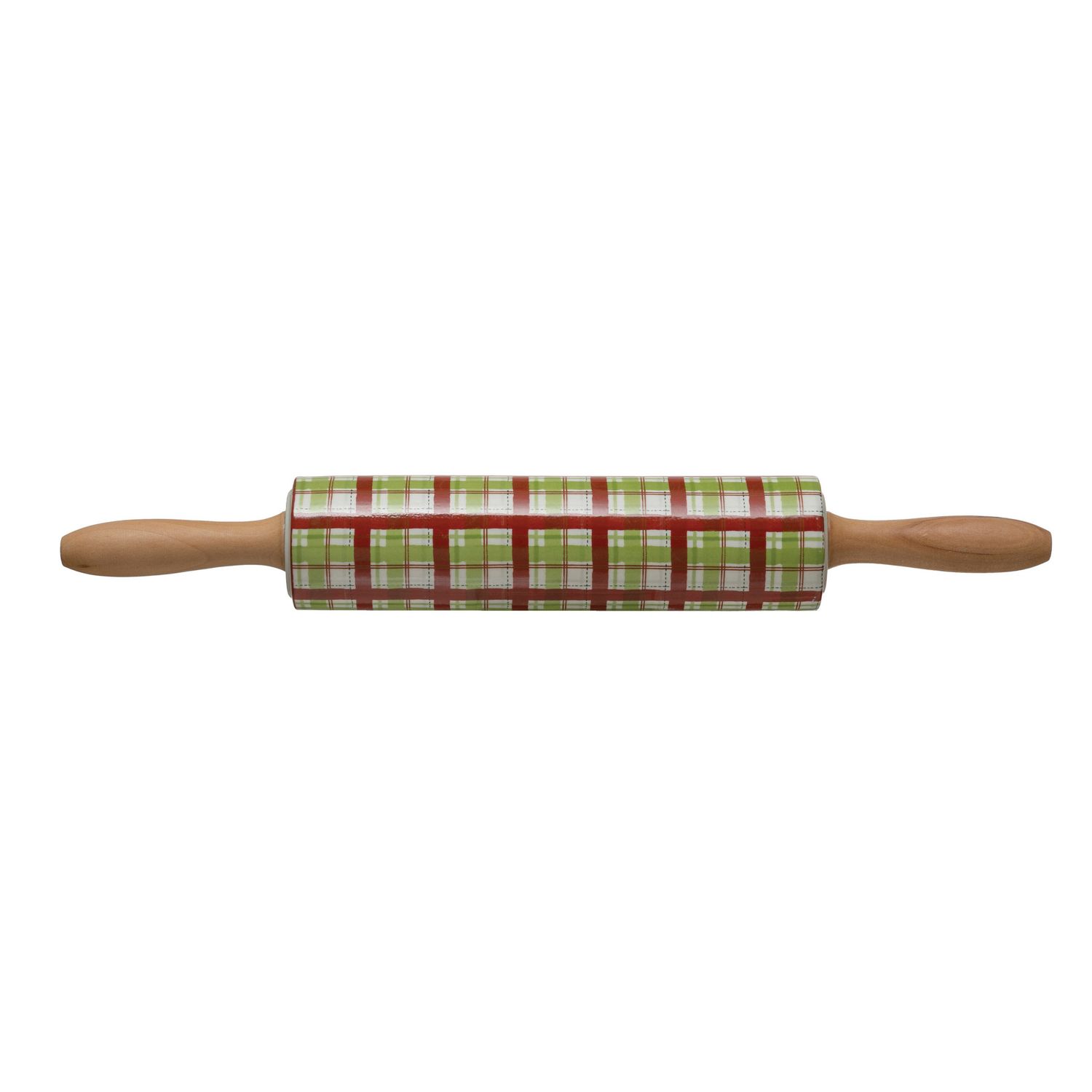 Red &amp; Green Rolling Pin