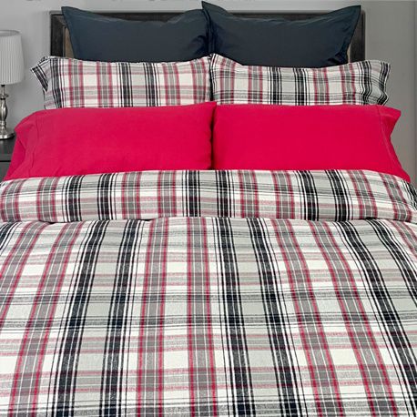 Spencer Flannel Duvet Set - King