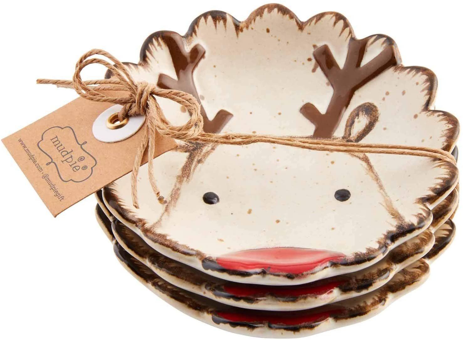 Reindeer Farmhouse Dipping Dishes