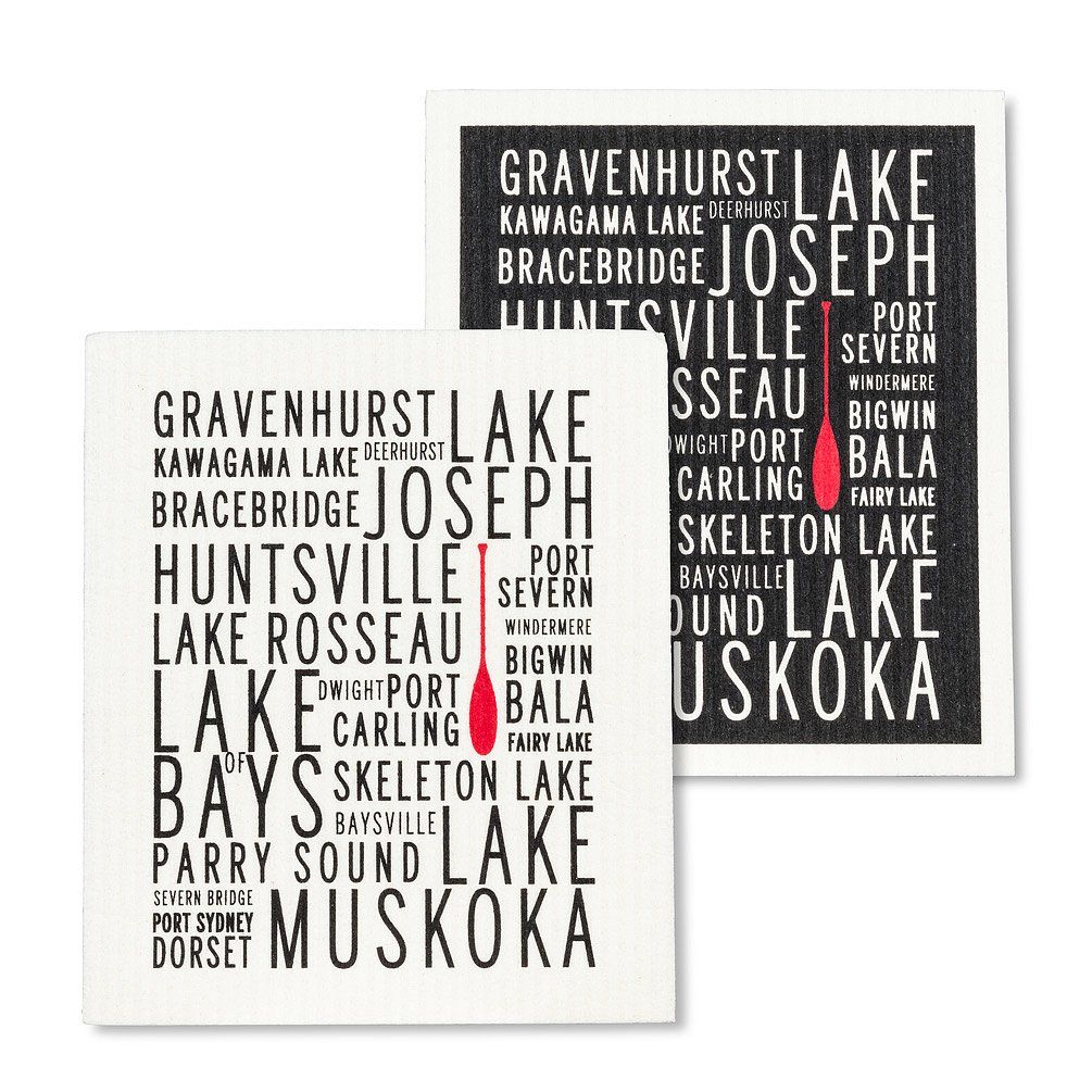 Muskoka Lakes Swedish Dishcloth Set