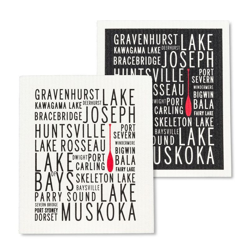 Muskoka Lakes Swedish Dishcloth Set