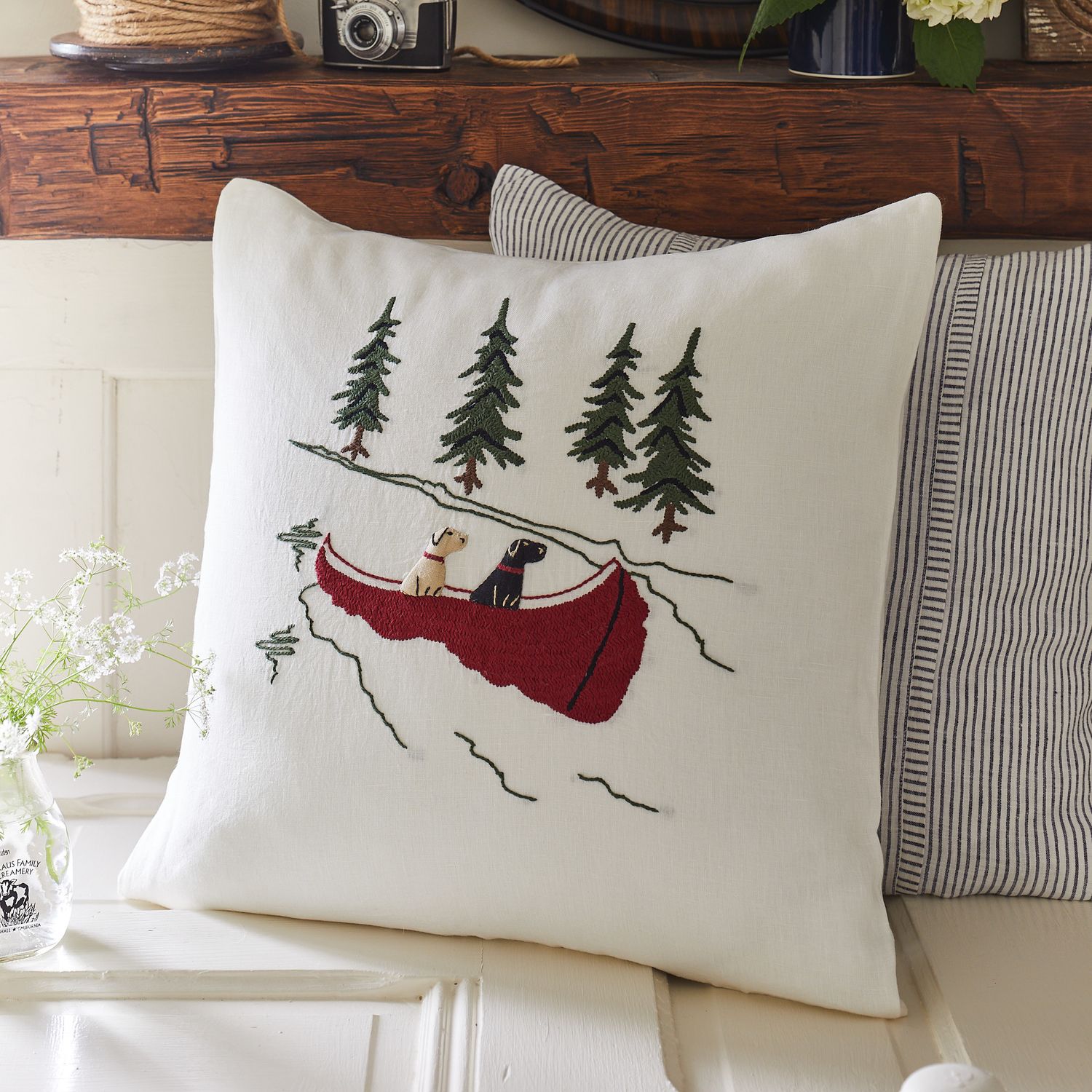 Toss Pillow - Labrador Canoe 21x21