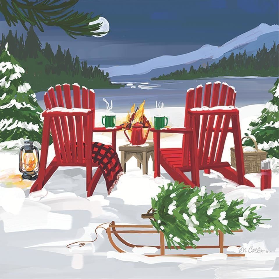 Beverage Serviette - Lakeside Holiday