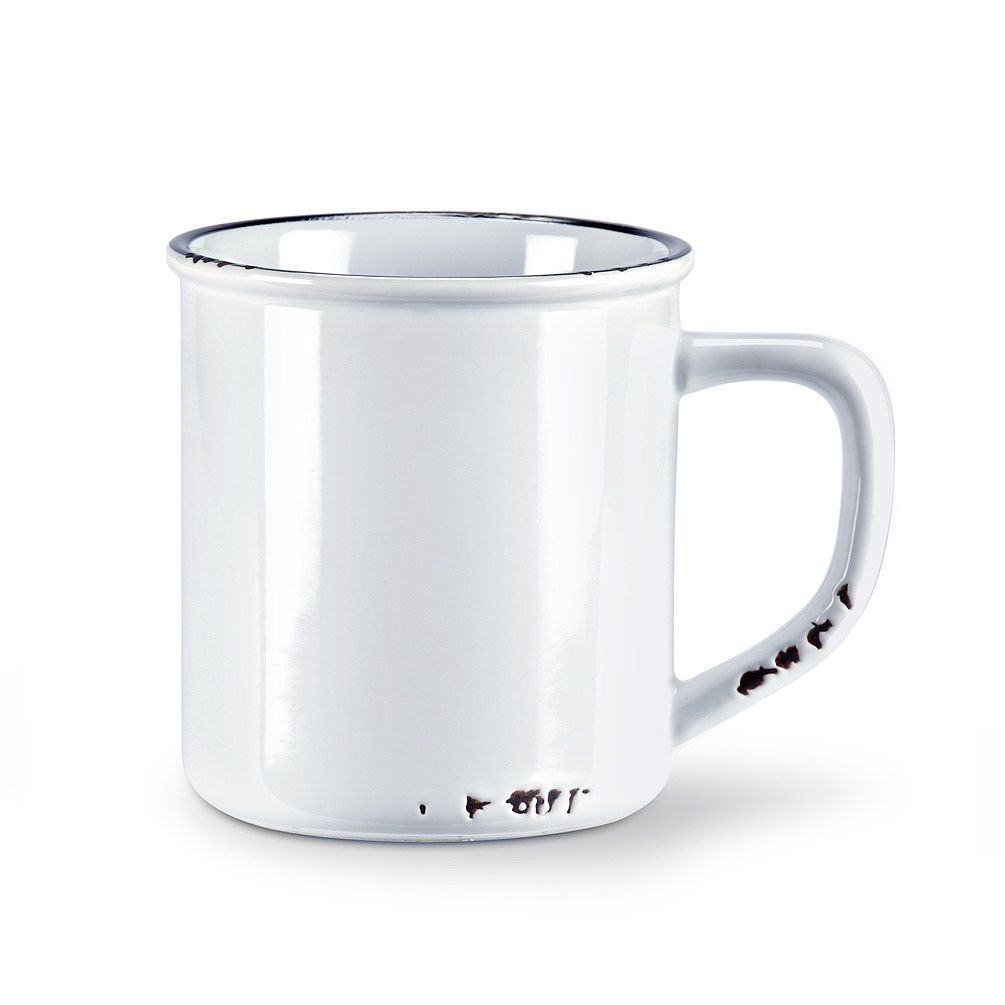 White Enamel Mug
