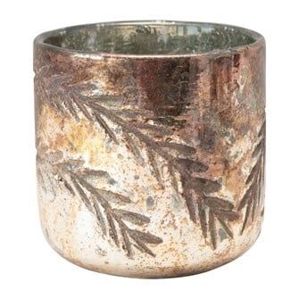 Etched Branches Tealight Holder