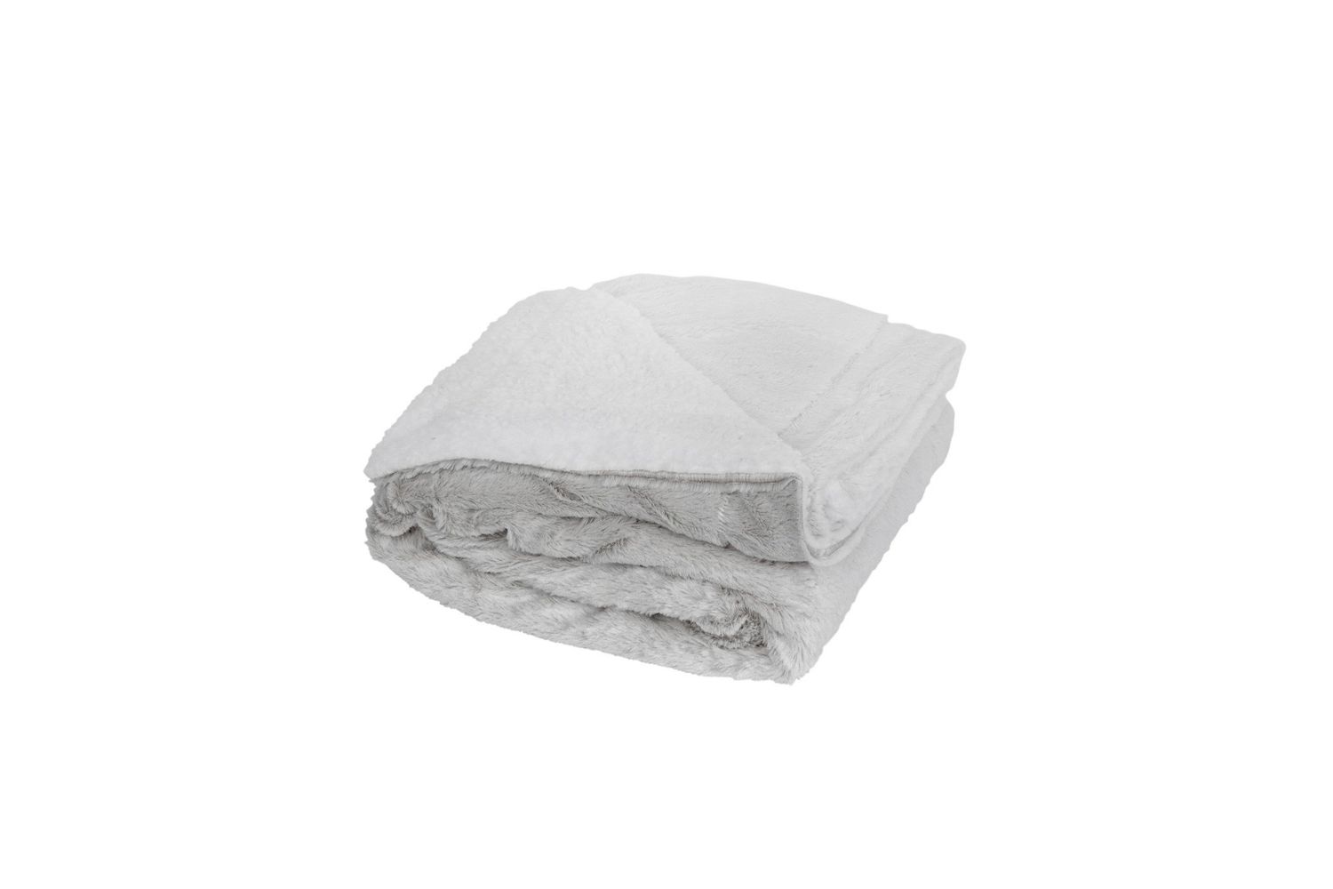 Frosted Fur Throw - Charcoal