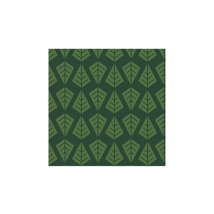 Linear Green Tree Cocktail Serviette