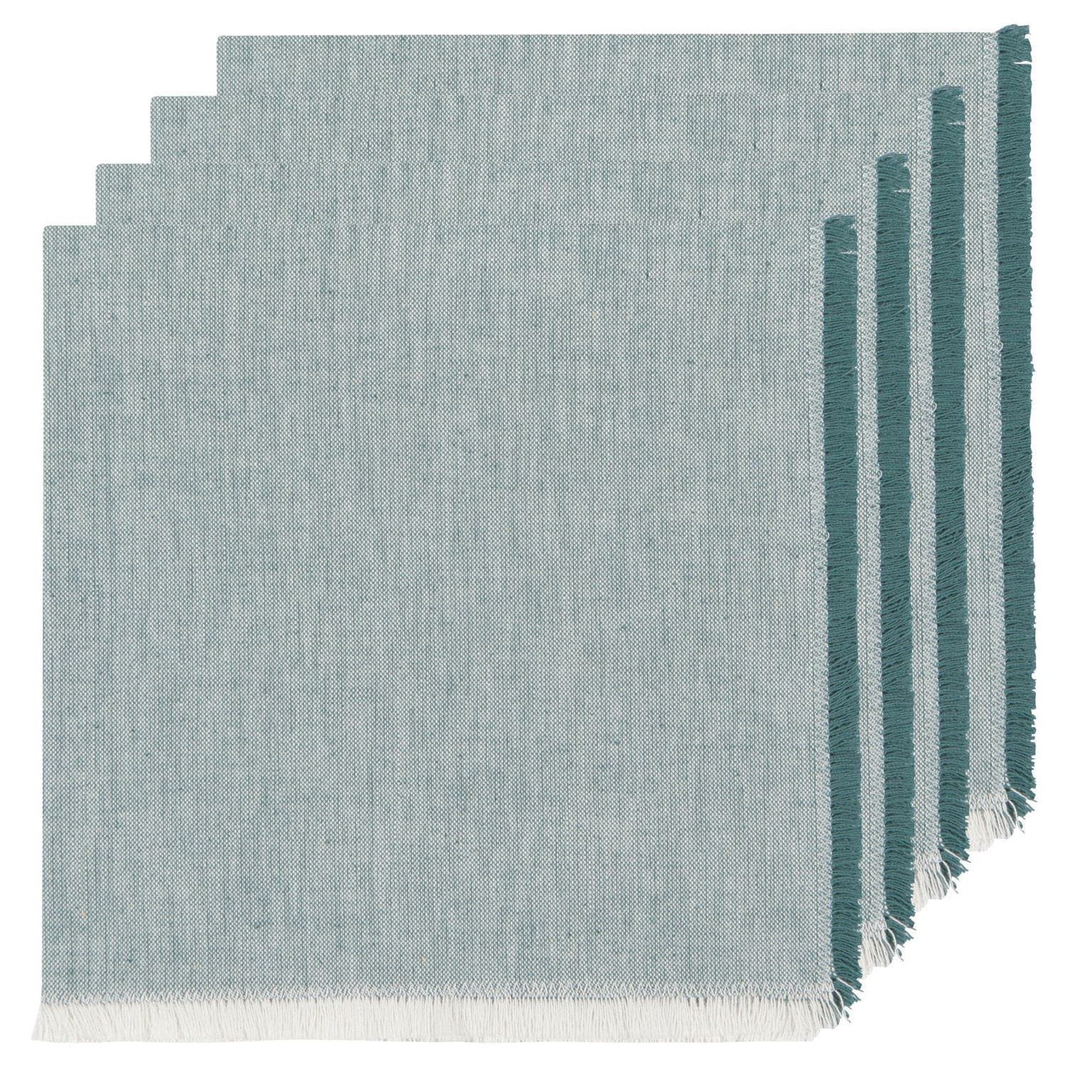 Chambray Heirloom Lagoon - Napkin S/4